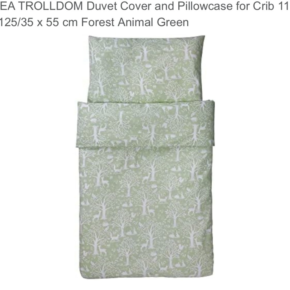 IKEA crib duvet and pillow cases